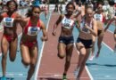 Women in 4X400 meter  Raley race